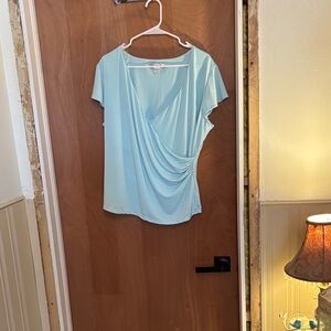 Chic Sky Blue Women's Blouse